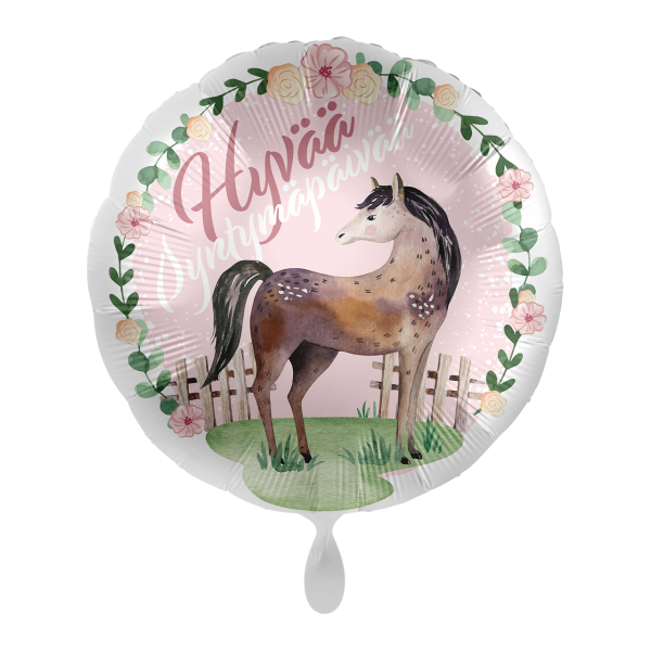 1 Balloon - Charming Horse Birthday - FIN