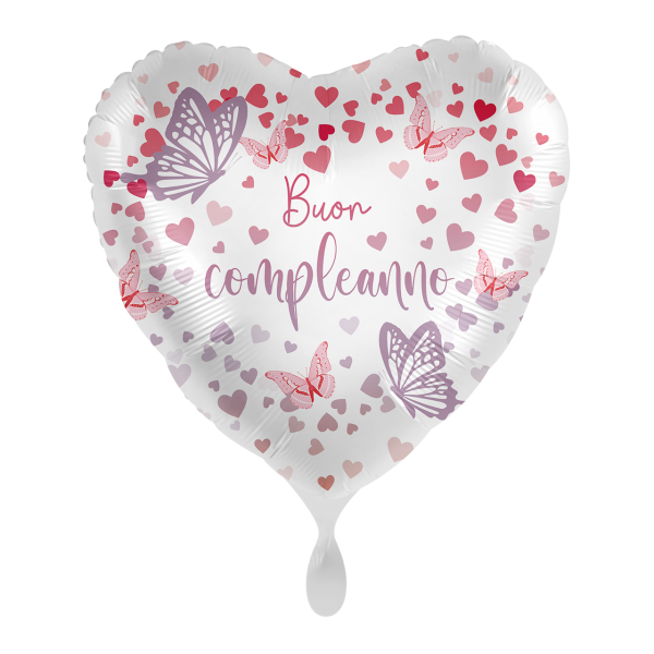 1 Balloon - buon compleanno butterfly - ITA