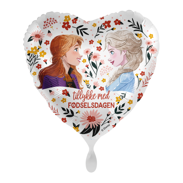 1 Balloon - Disney - Anna &amp; Elsa Floral Birthday - DAN