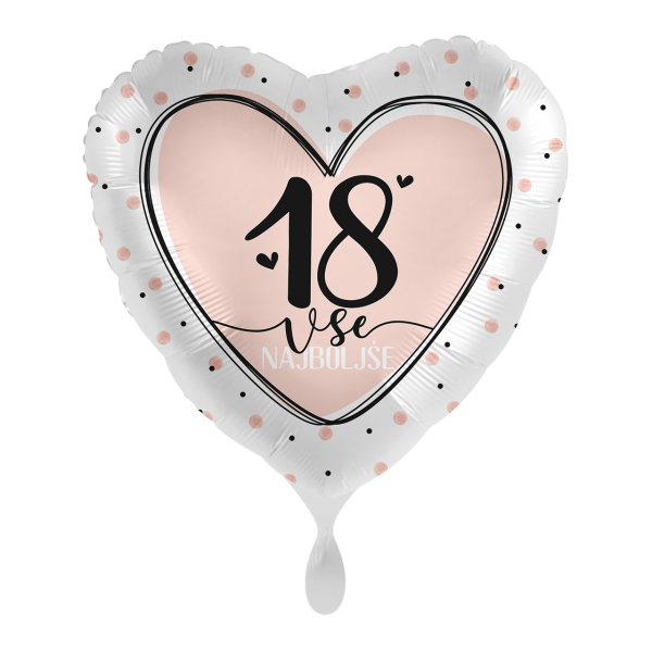 1 Balloon - Lovely Birthday 18 - SLV
