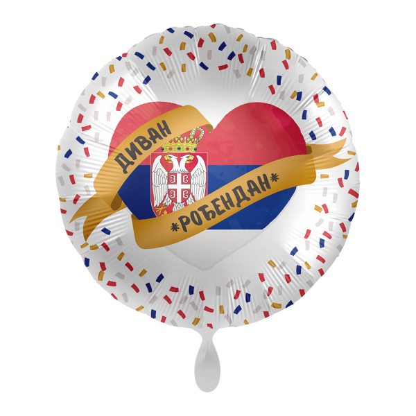 1 Balloon - Flag of Serbia - SRP