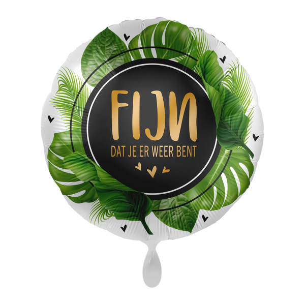 1 Balloon - Welcome Palm Leaves - DUT