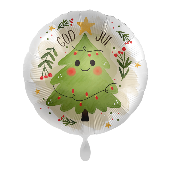 1 Balloon - Happy Christmas Tree - SWE