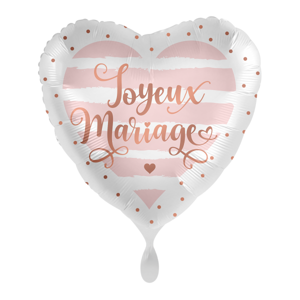 1 Balloon - Just Married Rose - FRE