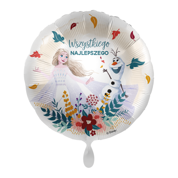 1 Balloon - Disney - HBD Frozen Olaf &amp; Elsa - POL