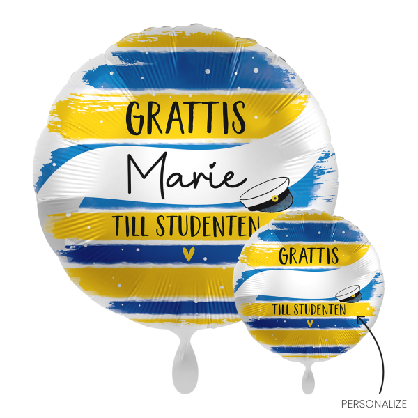 1 Balloon - Personalize IT - Student Cap - SWE