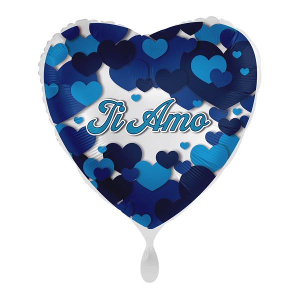 1 Balloon - Palloni cuore - Blue - ITA
