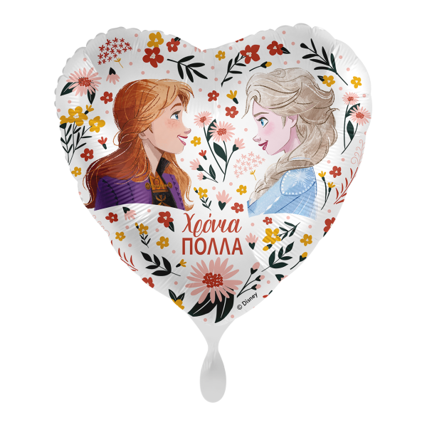 1 Balloon - Disney - Anna &amp; Elsa Floral Birthday - GRE