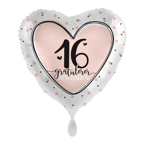 1 Balloon - Lovely Birthday 16 - NOR