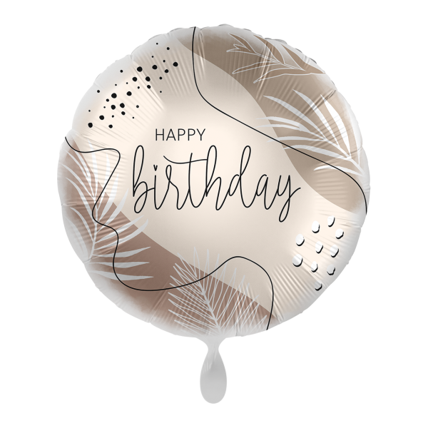 1 Balloon - Natural Colour Birthday - ENG