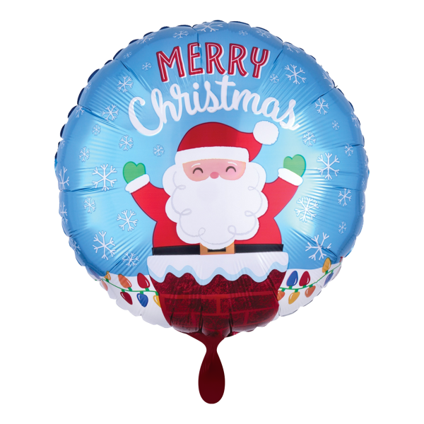 1 Ballon - Santa in Chimney