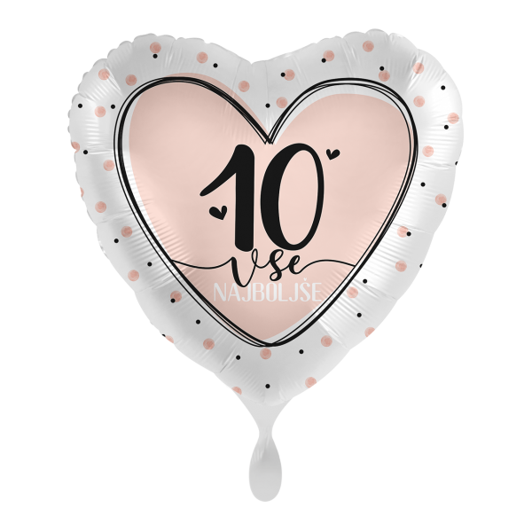 1 Balloon - Lovely Birthday 10 - SLV
