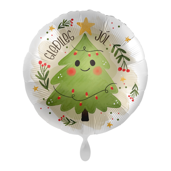 1 Balloon - Happy Christmas Tree - ICE