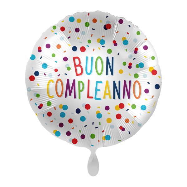 1 Balloon - Colorful Confetti Birthday - ITA