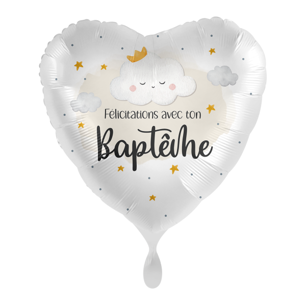 1 Balloon - Baptism little cloud - FRE