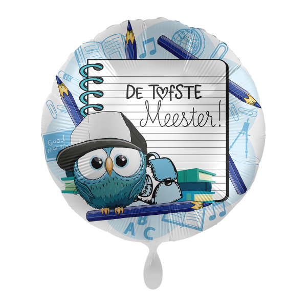 1 Balloon - Teacher Owl Blue - DUT