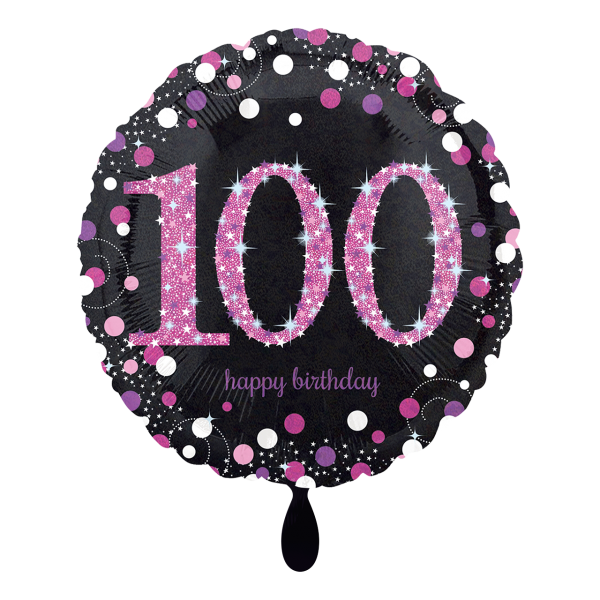 1 Ballon - Pink Celebration 100