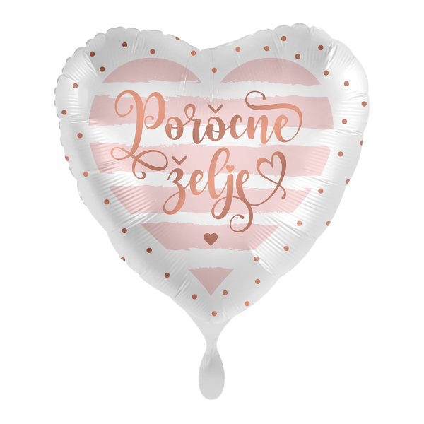 1 Balloon - Just Married Rose - SLV