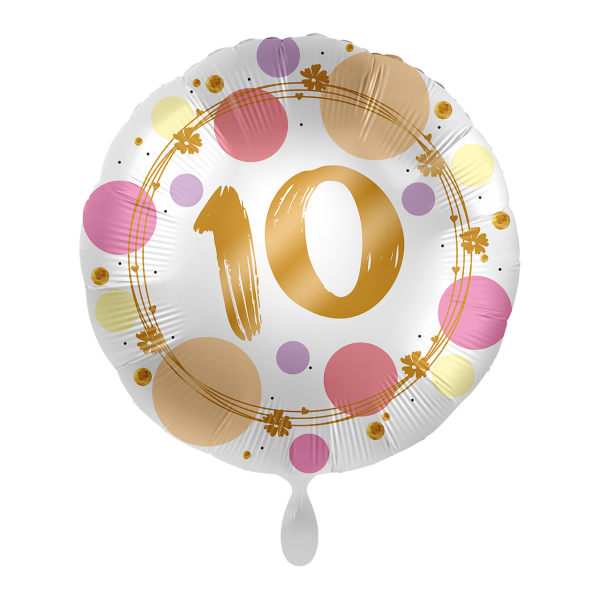 1 Balloon - Shiny Dots 10 - UNI