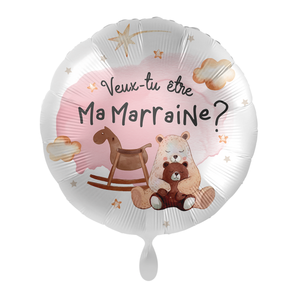 1 Balloon - Want to be my Godmother? - FRE