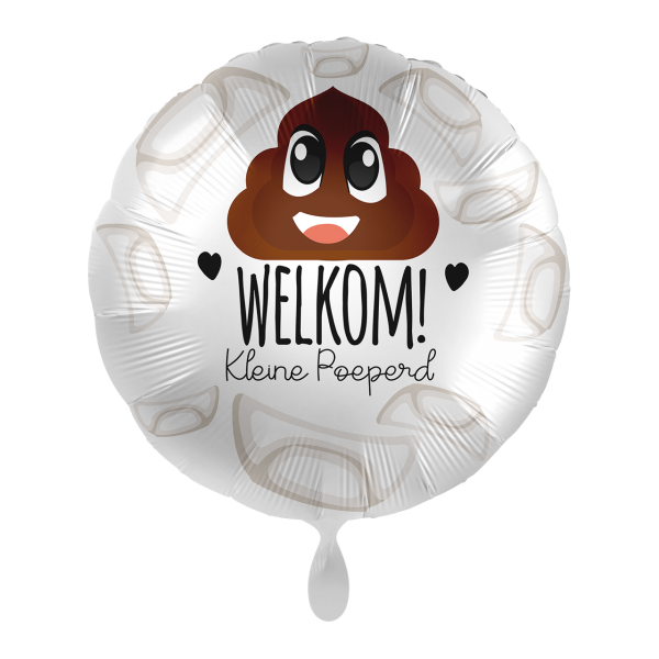 1 Balloon - Baby Poop Emoji