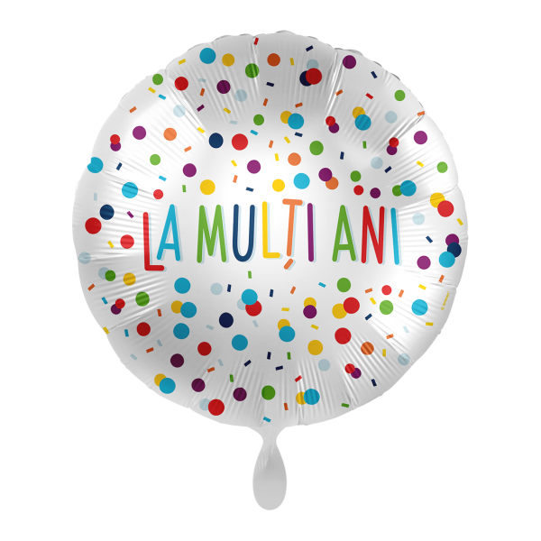 1 Balloon - Colorful Confetti Birthday - RUM