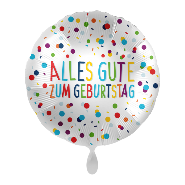 1 Balloon - Colorful Confetti Birthday - GER