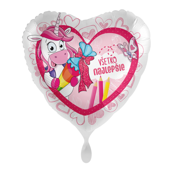1 Balloon - Unicorn School Love - SLO