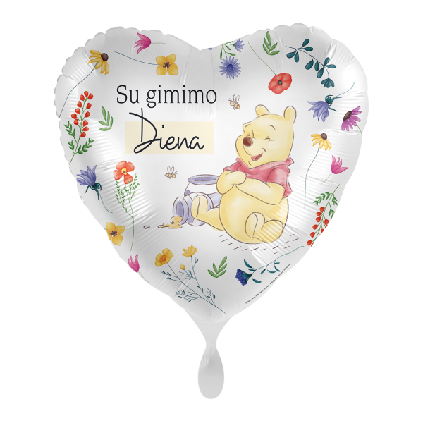1 Balloon - Disney - Heartly Birthday from Pooh - LIT