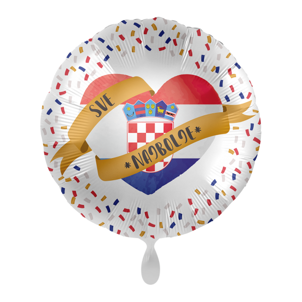 1 Balloon - Flag of Croatia - HRV