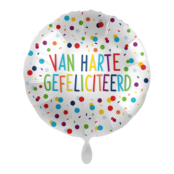 1 Balloon - Colorful Confetti Birthday - DUT