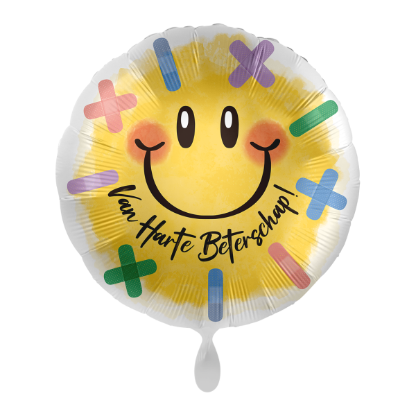 1 Balloon - Get well soon Smiley - DUT