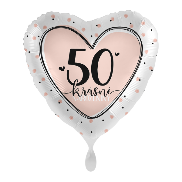 1 Balloon - Lovely Birthday 50 - CZE