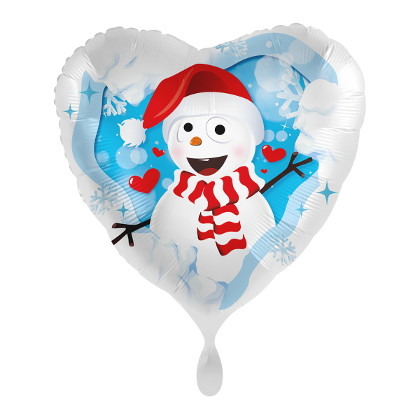 1 Ballon - Happy Snowman