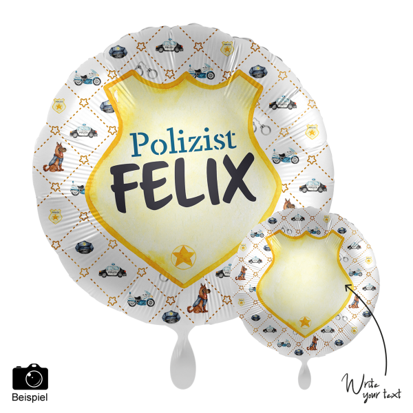 1 Balloon - Personalize IT - Police Academy