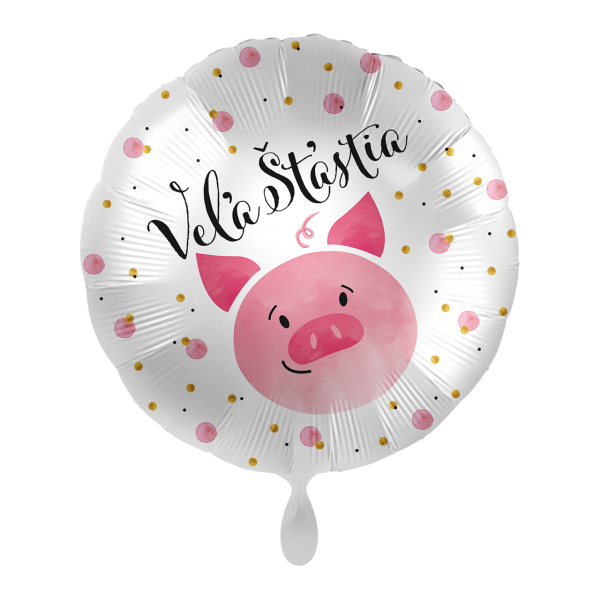 1 Balloon - Good Luck Piggy - SLO