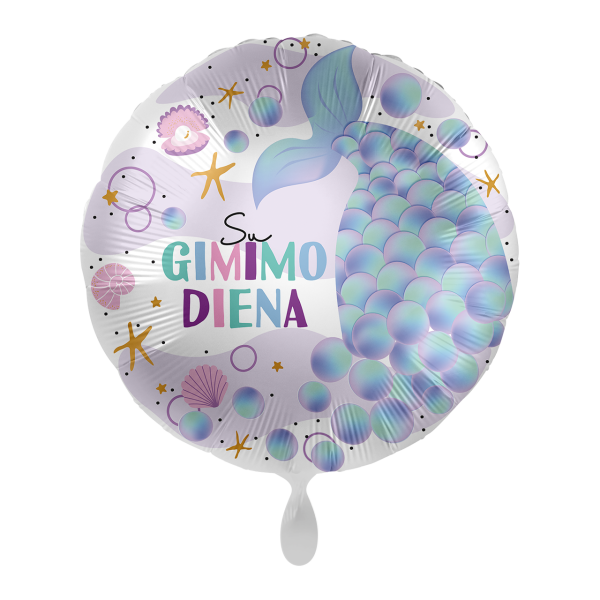 1 Balloon - Magical Mermaid Birthday - LIT