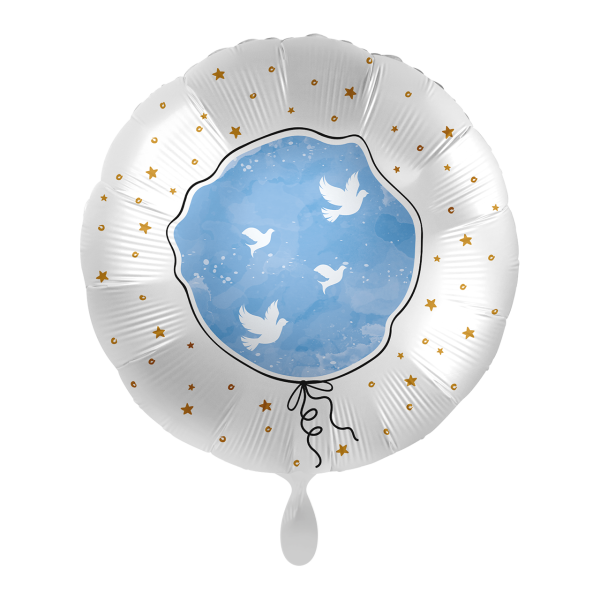 1 Balloon - Blue doves - UNI
