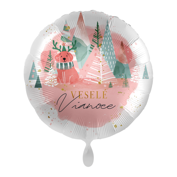 1 Balloon - Pink Christmas Miracle - SLO
