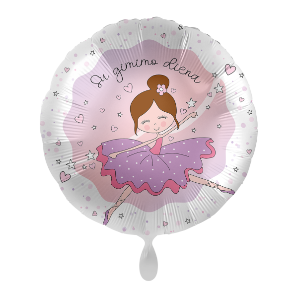 1 Balloon - Ballerina Birthday - LIT