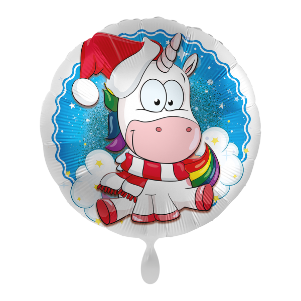 1 Balloon - Christmas Unicorn - UNI