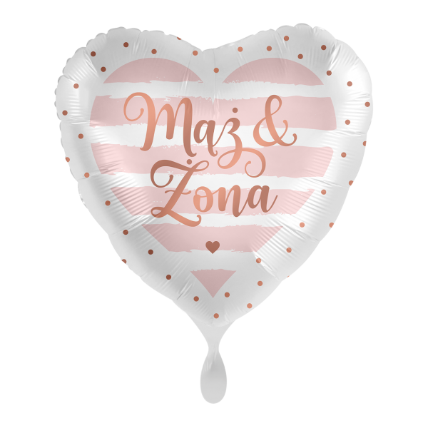 1 Balloon - Just Married Rose - POL