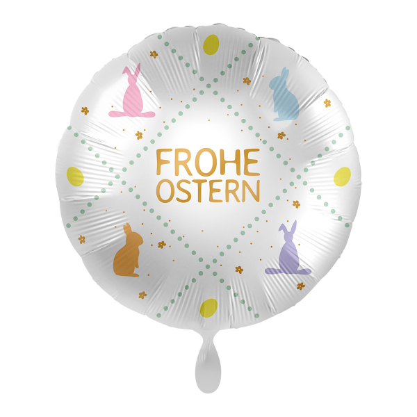 1 Ballon - Frohe Ostern Pastell