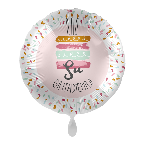 1 Balloon - Happy Day Cake - LIT