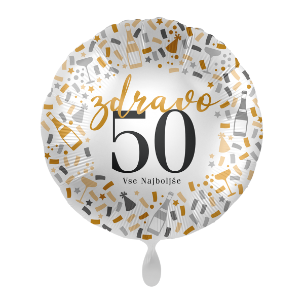 1 Balloon - Hello 50 - SLV