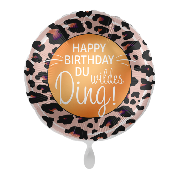 1 Ballon - Happy Birthday Du wildes Ding