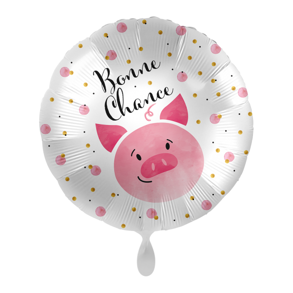 1 Balloon - Good Luck Piggy - FRE