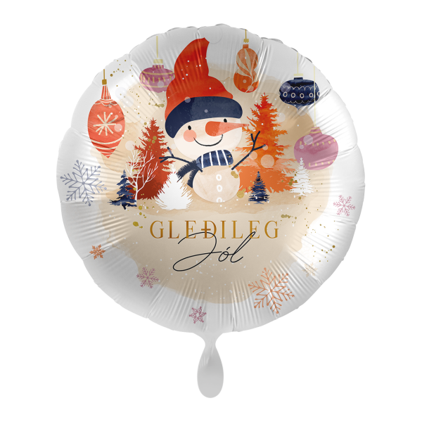 1 Balloon - Peaceful Snowman - ICE
