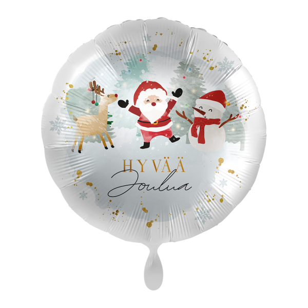 1 Balloon - Happy Santa &amp; Friends - FIN