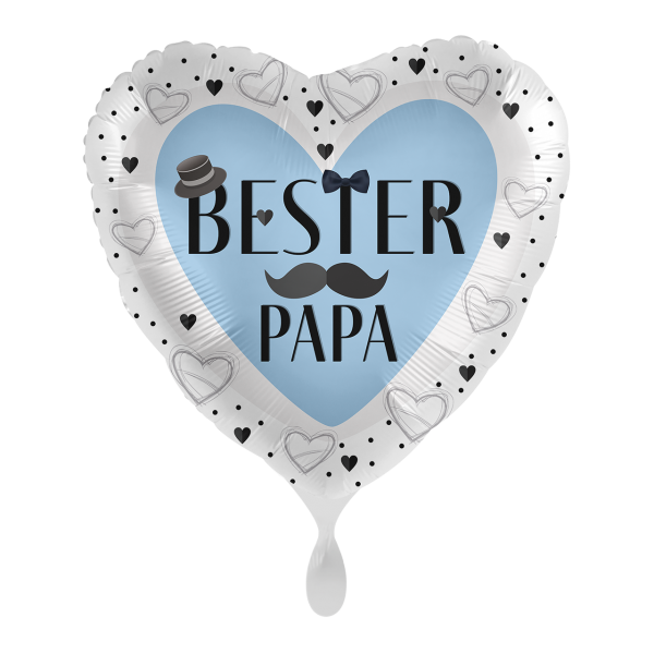 1 Ballon - Bester Papa Herz